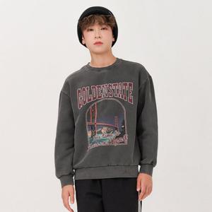 [오션스카이] 남아 기모 피그먼트 그래픽 맨투맨 티셔츠-EFJB5131D09