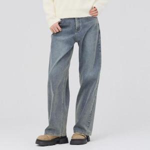 체이스컬트 동백01 L톤 커브드 와이드 데님 EERG2367B