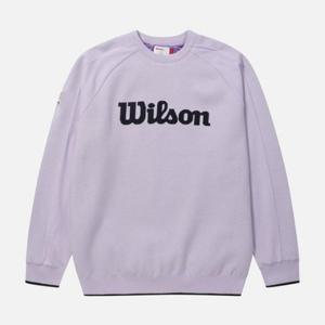 윌슨긴팔티 LQC W244001GTLO3-PUR 그래픽 방풍 스웨터