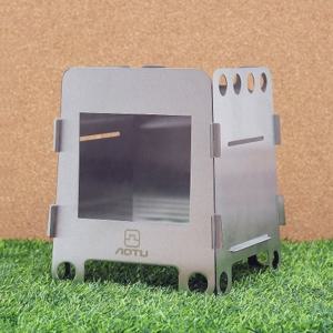 [더블유쇼핑]윌캠핑 접이식 우드 스토브(17.5x17.5cm)/캠핑화로