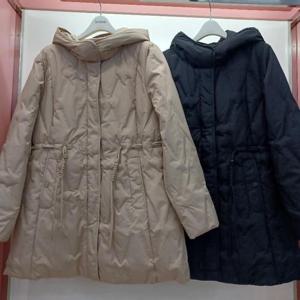 Latium HC06 덕 블럭튜브 H라인 훅집업 후드 하프 오리패딩 점퍼 T2543jp01