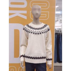 [뱅뱅]세이브존02 뱅뱅) 가을나그랑 배색 니트 NWL601