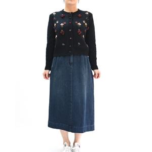 [비꼴리끄(여성)]데님 H라인 스커트 B234DK2040