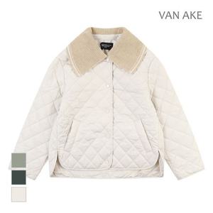 [반에이크]MARIO니트배색 퀼팅점퍼_VB3YPDMD12G