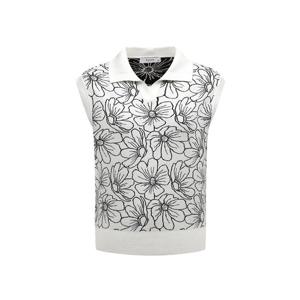 [링스]여성 꽃패턴 자카드 베스트 L21D3SV251_WH