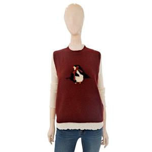 [숲]라운드 왕리본 펭귄 니트베스트 SBAVK32