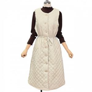 [포커스]누빔 롱 베스트 원피스 FW5J3OP3153