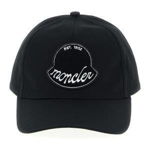 몽클레어 로고 패치 어드저스터블 스트랩 베이스볼 캡 K20913B0