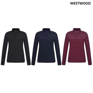[웨스트우드] 여성 상단 프린트 집업 티셔츠 (3컬러) WP3WTTS304