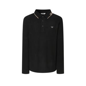 닥스 골프 25FW PREMIUM 블랙 카라 레터 포인트 기모 카라 티셔츠 DGTS5D713BK