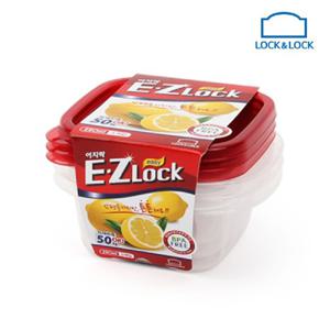 락앤락 뉴이지락 정사각 250ml 3P HLE8104 플라스틱밀폐용기 냉장고정리 플라스틱통 사각밀폐용기 냉동실정