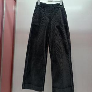 Latium HC06 국내생산 스판 반밴딩 코듀로이 통와이드 잔골덴 아웃포켓 바지팬츠 T2543pt01G