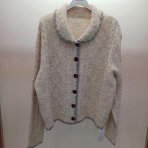 Destijl HC06 품넉넉한 이중컬러 배색 핑클하트 꽈배기 니트가디건 D2543cd01I