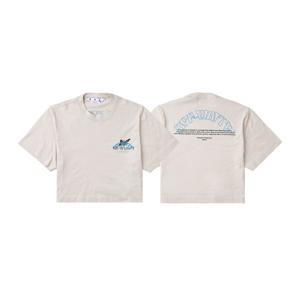 [오프화이트] 버터플라이 로고 반팔 티셔츠 OWAA090S23JER0030944