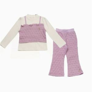 [프렌치캣(정상)]연보라퀼팅뷔스티에TS상하세트 .Q46DKT210KP230.