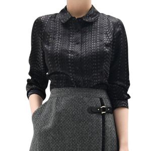 [비꼴리끄(여성)]실크 허리 스트랩 블라우스 B234WB3010