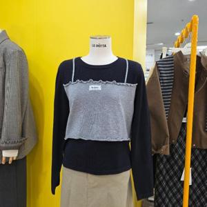 르피타 DP01 뷔스티에 배색니트 L254BSWA56