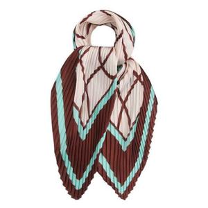 [베스띠벨리]배색프린팅플리츠스카프 24FWA42001BRP_YS