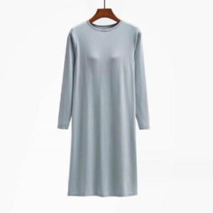 [다잇템]여성 혼방 미니멀리즘 롱 비스코스 원피스