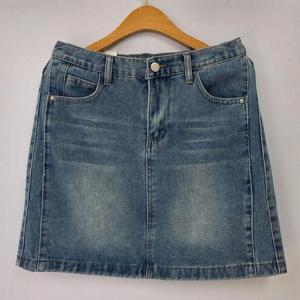 빅사이즈 505 숏데님하이웨스트스커트 DDOU492