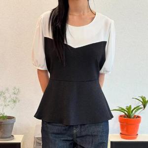 빅사이즈 507 모던백리본블라우스 DYPU810