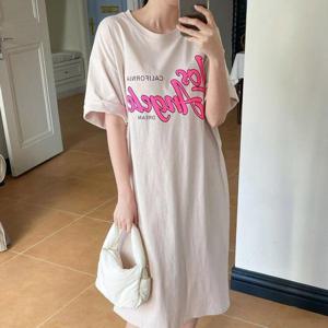 빅사이즈 508 엔젤스라운드넥롱원피스 DLIU515