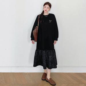 [웬디]외출용 롱 코트 빅 사이즈 드레스 WP13831