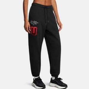 M 언더아머바지 DQC 1389291-001 여성 UA 아이콘 헤비웨이트 테리 오버사이즈 아머 U 조거