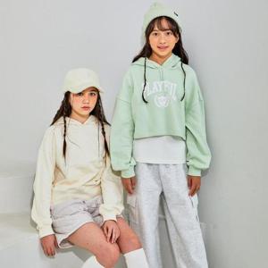 유솔 sh06 기모 테잎 포인트 크롭 후드 ULMH23W52