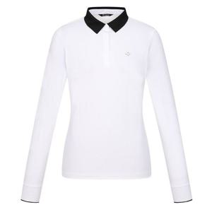 [레노마골프]25FW 여성 베이직 카라 배색 티셔츠 RWTYO7104-101_