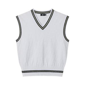 풋조이골프조끼 NQC FLJWK7302-WHITE 여성 브이넥 니트 베스트