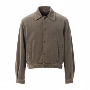 AURALEE 25FW PIGMENT DYED FINX CORDUROY BLOUSON OLIVE BROWN (A25AB01FC) (피그먼트 다이 핀크스 코듀로이 블루종)