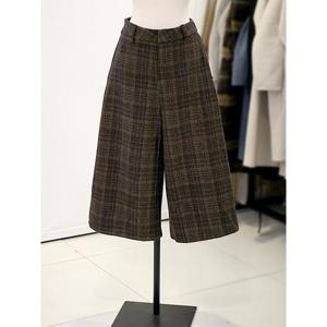 메종블랑쉬 세이브존03 체크 배색 와이드 7부 팬츠 AGM254MSLB61A