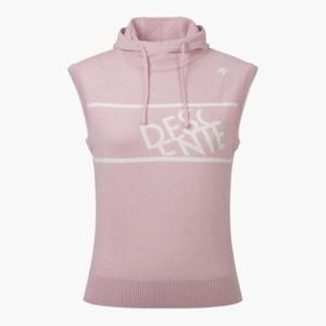 M 데상트골프웨어 GQC DP32WFKV81-PIKG 여성 로고 포인트 후드 베스트 SOFT PINK