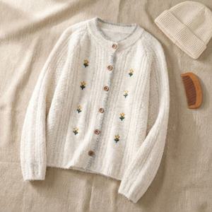 알리사 브러쉬 니트가디건_NC4GD001