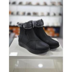 엘칸토 세이브존05 여성 양가죽 지퍼장식 컴포트 앵클 부츠 3.5cm WA68