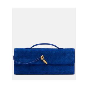 Bottega Veneta 인트레치아토 스웨이드 클러치 P01117822