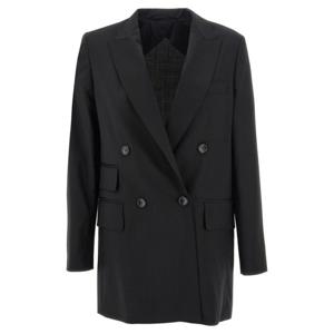 26 SS 막스마라 네비 Nebbie 버튼업 버진 울 더블 재킷