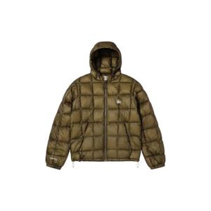 Stussy스투시 미드웨이트 후드 푸퍼 올리브 115856