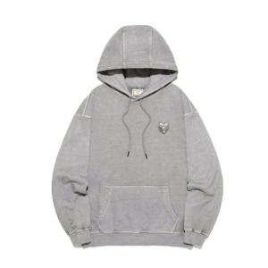 LEE 피그먼트 스몰 캔톤 그래픽 후드 티셔츠 그레이 B1 LE2503HDA1 GR