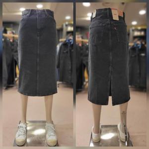 리바이스 하이 라이즈 슬릿 데님 스커트 1VH-0003