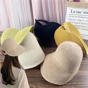 (앙상블) 시스루 찍찍이 챙 모자 썬캡 여름 자외선