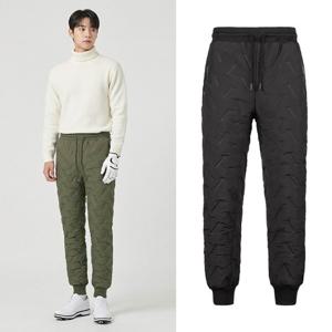 아날도바시니 남성 밴딩 인조 퍼 방한 조거 팬츠 ABMPT54603