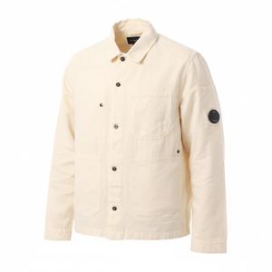 CP COMPANY COTTON LINEN OVERSHIRT (16CMOS277A 006273G 402) (코튼 린넨 렌즈 오버셔츠)