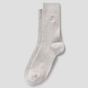 [빈폴] 여성 솔리드 장목 양말 - 아이보리 BE61KTM010