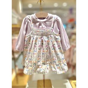 (밍크뮤10) 26봄신상 HK(LV)리본빅체리SET드레스 (3611540004)