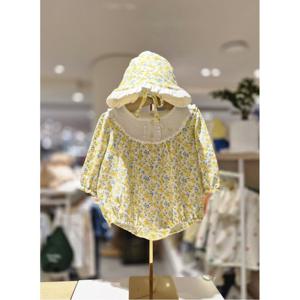 블루독베이비 10 26SS 신상(YE) 로맨틱 플라워 바디수트 (4611360403)