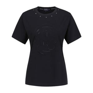 파리게이츠골프반팔티 NQC 521D1TR308_BK 여성 스터드 빅 로고 반팔 티셔츠