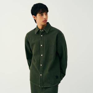 [유씨엘에이][UB8LS21] 남녀공용 레트로 프레피 데님 셔츠