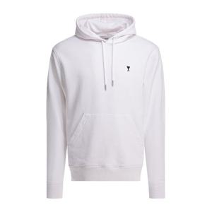 아미 로고 자수 캥거루 포켓 후드 티셔츠 HSW764 730 100